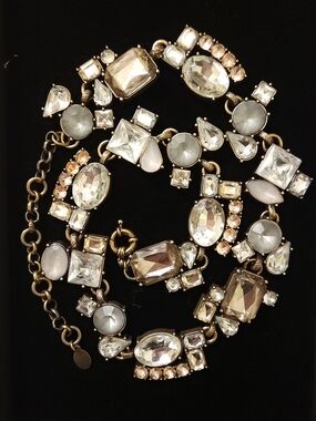 Vintage-Inspired Crystal Necklace in Gold Tone - Custom Made